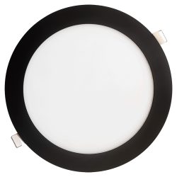 LED PANEL 18W круг чорний 1440Lm 4000K D=225*13mm 2835SMD Alu+Plastic Eltis Electric