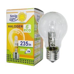 Галогенна лампа SLH20 A55 20W (25W жарівка) 235lm E27 2700K Smile light