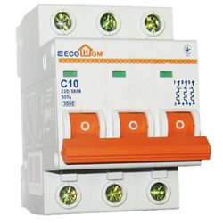 Вимикач автоматичний ECO 3p 20A тип С 3кА ECOHOME