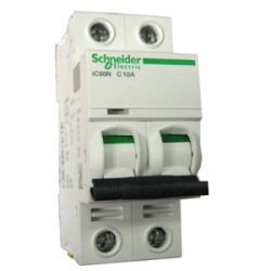 Автоматичний вимикач iC60N 2P 20A тип С 6kA Akti9 Schneider