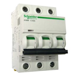 Автоматичний вимикач iC60N 3P 10A тип С 6kA Akti9 Schneider