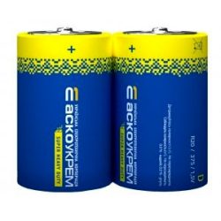 Батарейка солева D R20, 1.5V АСКО (спайка)
