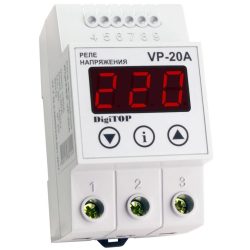 Обмежувач (реле) напруги Vp-20A V-protector на DIN-рейку DigTOP