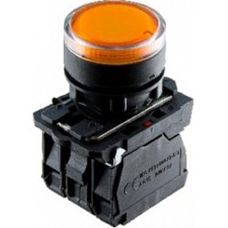 TB5-AW35M5 кнопка з LED підсвіткою жовта без фіксації IP40 АСКО