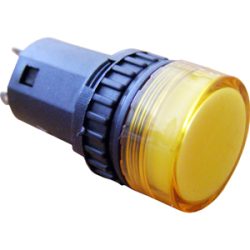 AD16-16D/S  Cигнальна арматура жовта 220V AC