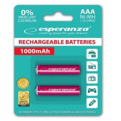 Акумулятор Esperanza EZA101R AAA 1000mAh 1.2В Ni-MH  (червоний)
