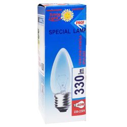 Лампа свічка SL40 40W B35 E27- S Smile light