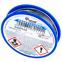 Припій з флюсом на котушці 1,0 мм 50гр СYNEL